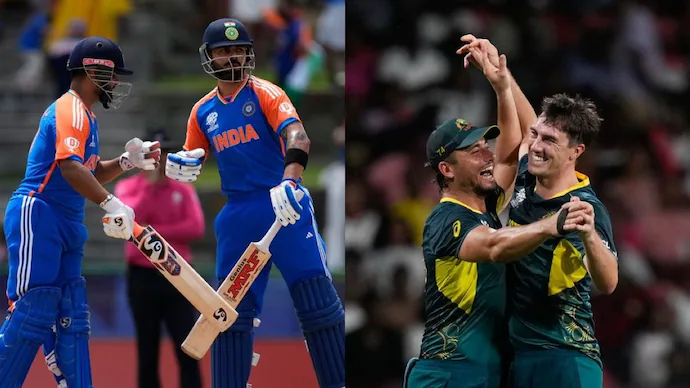 AUS Vs IND: A Must Win Match At ST Lucia. Image Source - AP