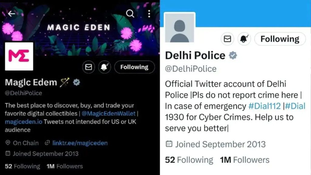 Delhi Police X Account