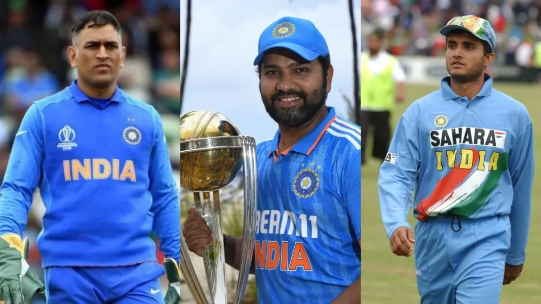 MS Dhoni, Sourav Ganguly and Rohit Sharma Are The Only Indian Captains Who Have Scored A Highest Score In AN ICC ODI Finals.