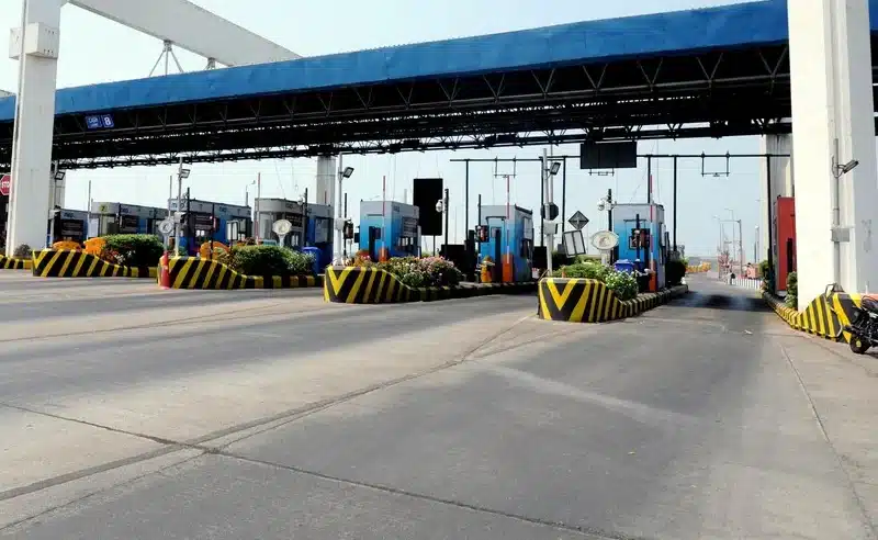 Is Satellite-Based Toll System Coming on May 1? Government Clarifies 1 Bharthana toll plaza in Gujarat edited