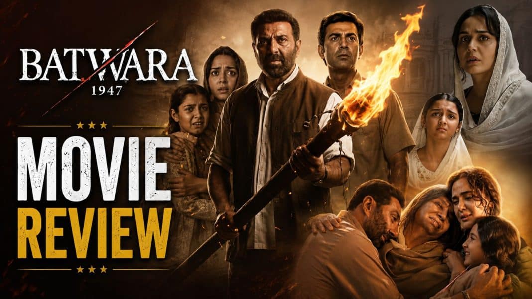 Batwara 1947 Review: Director Rajkumar Santoshi and action icon Sunny Deol have reunited after three decades to deliver Batwara 1947.