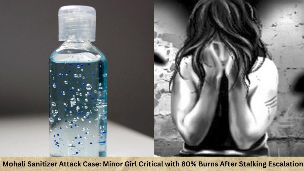 Mohali Sanitizer Attack Case: In a horrific incident reported from Mohali, Punjab, a minor girl was set on fire inside her residence after her family opposed ongoing harassment and stalking by a local youth.