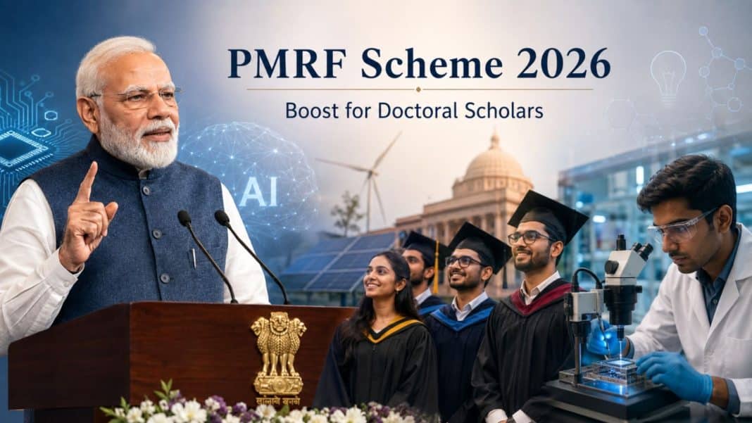 PMRF Scheme 2026: During the 57th Convocation Ceremony of the Indian Institute of Technology Delhi (IIT Delhi), Prime Minister Narendra Modi addressed graduating students on the transformative role of high-impact research, technological independence, and innovation in building a developed India (Viksit Bharat).