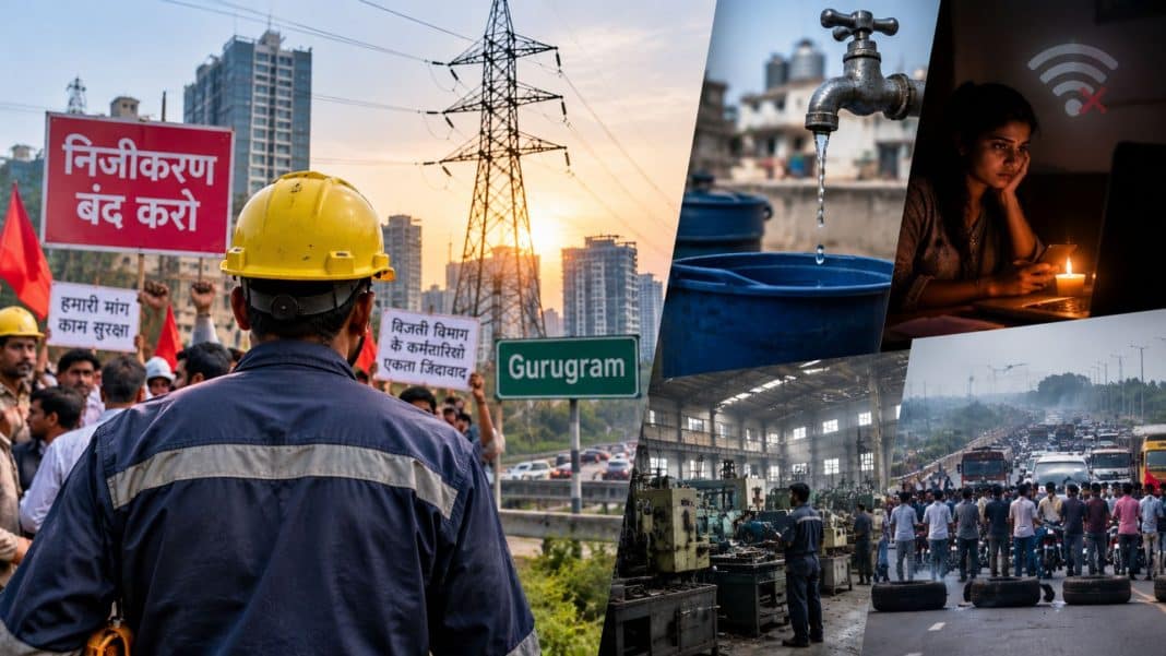 Haryana Electricity Strike: Normal life across Gurugram, Faridabad, Rewari, and several other districts in Haryana has been severely disrupted due to an ongoing three-day strike by state power sector employees.